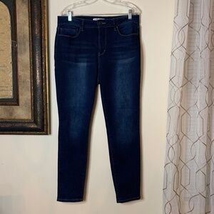 Royalty for me high-rise, skinny denim blue jeans, size 16